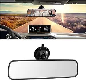 CGEAMDY Rear View Mirror For Driving Test Adhesive Interior Suction