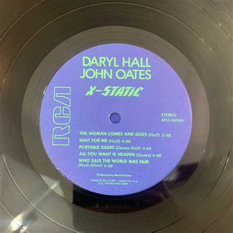 Daryl Hall John Oates X Static 1979 Vintage Vinyl Record Etsy