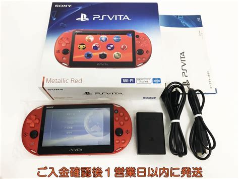 1円 Psvita 本体 セット メタリックレッド 箱あり Sony Playstation Vita Pch 2000 新型 L02