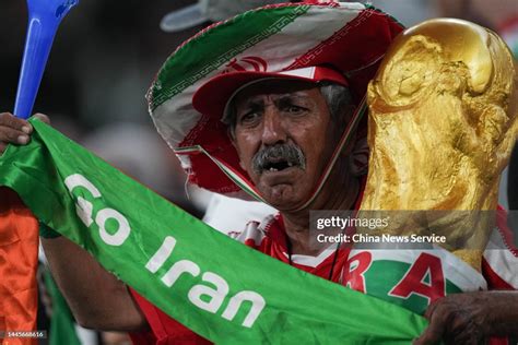 A Fan Of Iran Reacts During The Fifa World Cup Qatar 2022 Group B