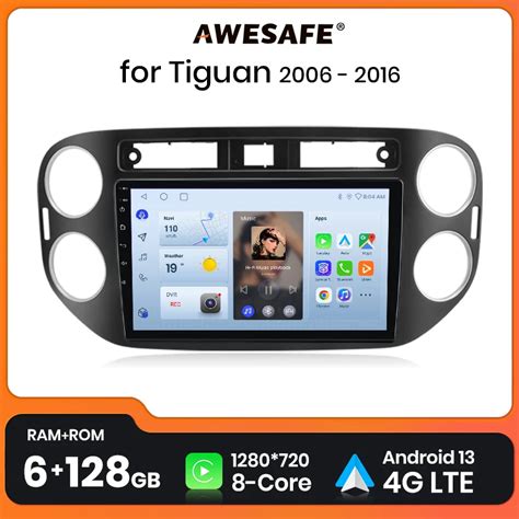 Awesafe Px Plus Car Radio For Vw Volkswagen Tiguan Nf