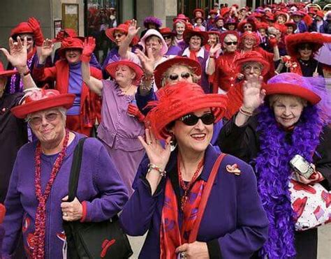 Wearing Our Best Red Hats Red Hat Ladies Red Hat Society Red Hats