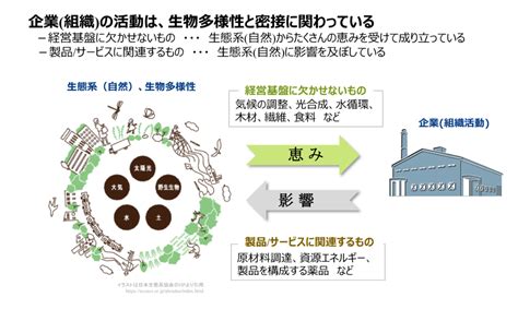 企業活動と生物多様性との関係 Iso Image