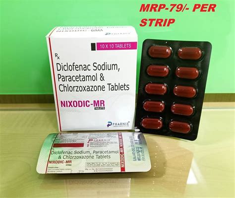 Diclofenac Sodium Paracetamol Chlorzoxazone Tablets At Rs Box In Ambala