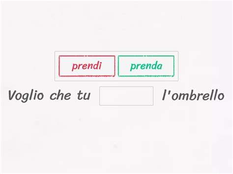 Congiuntivo Presente E Passato O Indicativo Missing Word