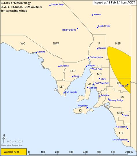 Sa Severe Thunderstorm Warning Damaging Winds Ewn Au Alert