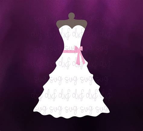 Svg File Wedding Dress Svg Wedding Dress Silhouette Svg Etsy 日本