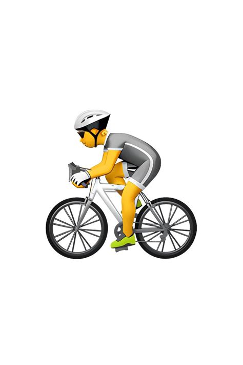 A Person Riding A Bike On A White Background