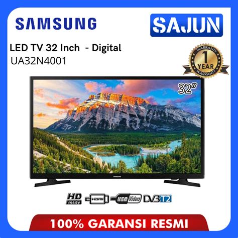 Jual Samsung UA32N4001 LED TV 32 Inch HD DIgital TV 32N4001 Free