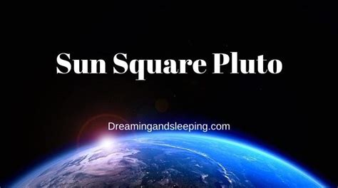 Sun Square Pluto Synastry