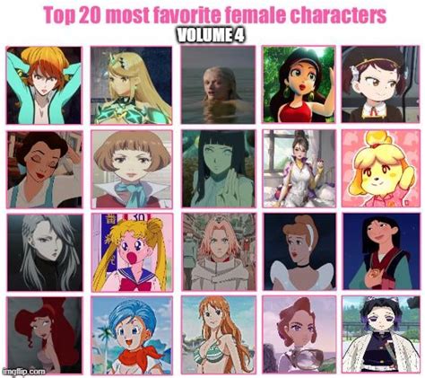 Top 20 Favorite Female Characters Volume 4 Rsupermario