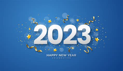 Happy New Year Festive Realistic Decoration Celebrate Party