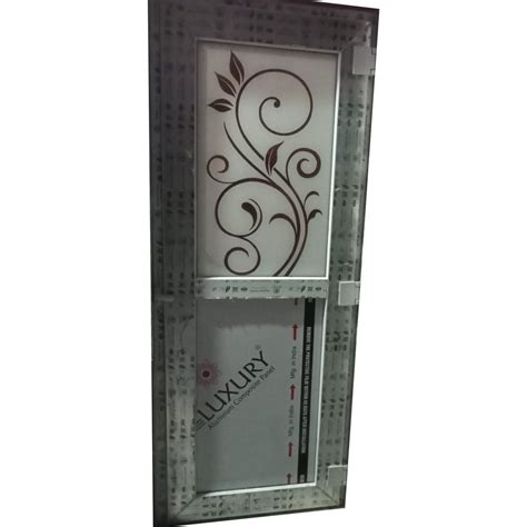 Glossy White Upvc Bathroom Door Design Pattern Printed At Rs