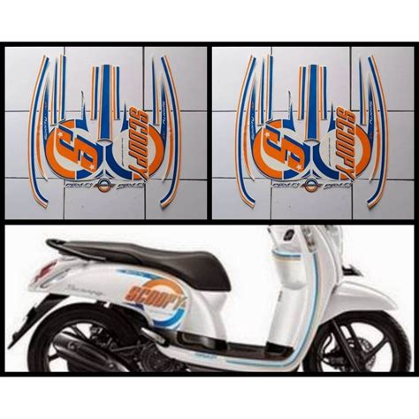 Jual Sticker Striping Lis Les Body Motor Honda Scoopy Fi