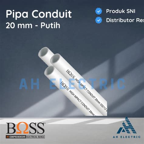 Jual Pipa Conduit 20mm BOSS Pipa Listrik Pipa PVC Boss Clipsal