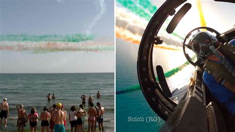 Scicli Air Show Donnalucata A Bordo Delle Frecce Tricolori Youtube