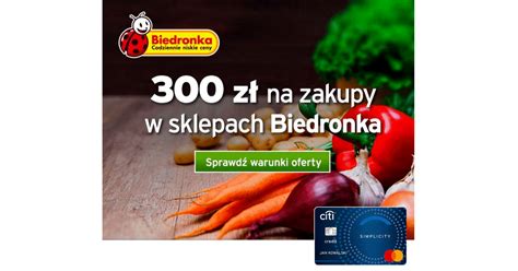 Z Do Biedronki Za Za O Enie Karty Kredytowej W Citibank Z