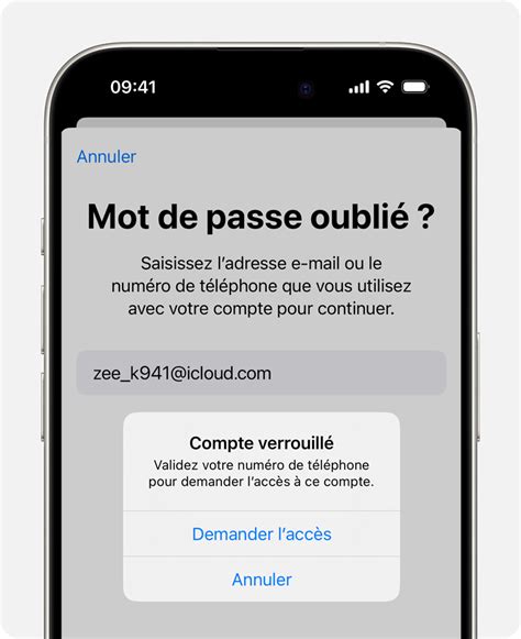 Si votre compte Apple est verrouillé inactif ou désactivé Assistance