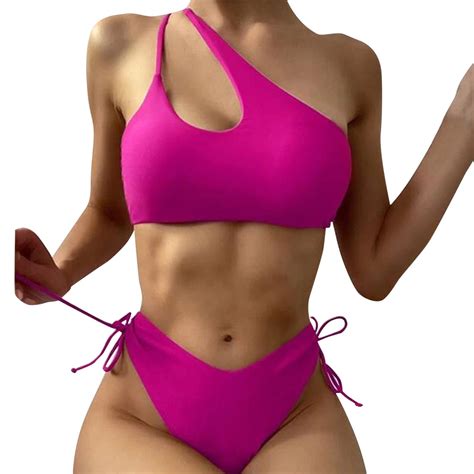 SZXZYGS Swimsuit Women Bikini Cute Women Vintage Swimsuit Two Piece