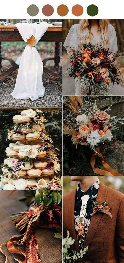 Sunset Dusty Orange Wedding Color Ideas