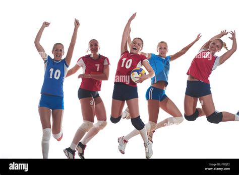 Como Bloquear La Pelota En El Voleibol Imágenes Recortadas De Stock Alamy