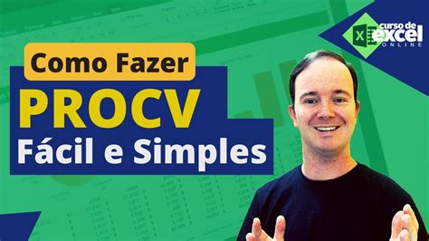 ProcV Simples e Fácil no Excel ProcV Passo a Passo Completo YouTube