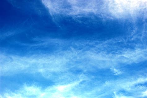 Blue Sky And Fine Thin Wispy Clouds Free Stock Photo - Public Domain ...