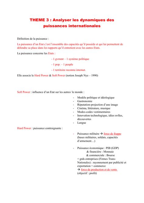 Fiche R Vision Hggsp Analyser Les Dynamiques Des Puissances