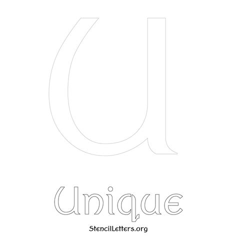 Unique Free Printable Name Stencils With Unique Typography Styles And