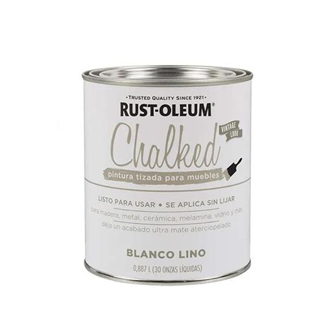 Ferreter A El Trompo Esmalte Rust Oleum Lt Chalk Blanco Lino