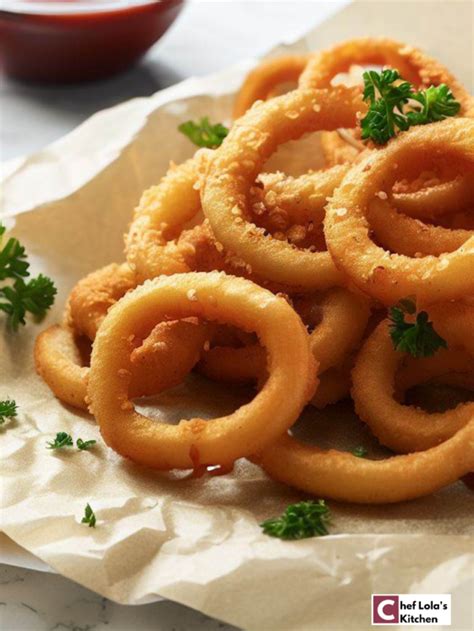 Perfectly Crispy Fried Onion Rings - Chef Lola's Kitchen