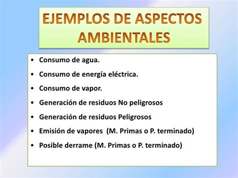 Aspectos Ambientales