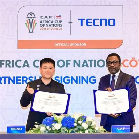 Afrique Tecno Devient Le Sponsor Officiel De La Can Total Energies