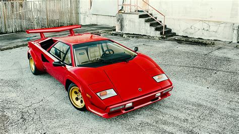 Fondos De Pantalla Lamborghini 1982 Countach Lp5000 S Bertone Lujo Rojo