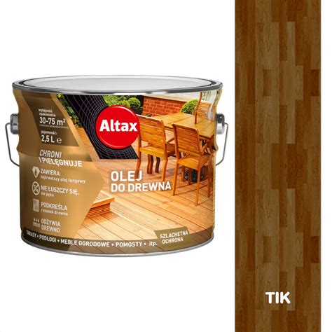 Olej Do Drewna Taras W Altax Tik Teak L Cena