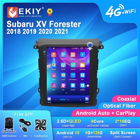 EKIY TT7 Android 10 For Subaru XV Forester 2018 2019 2020 2021 For