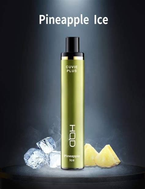 Buy HQD Cuvie Plus Pineapple Ice 1200 Puffs Disposable Vape From AED35