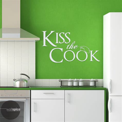 Kiss The Cook Vinyl Wall Decal Sticker Etsy Denmark