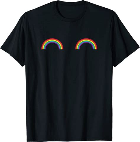 Lgbt Rainbow Boobs Lgbtq Queer Pride Funny Gay Prank T Shirt