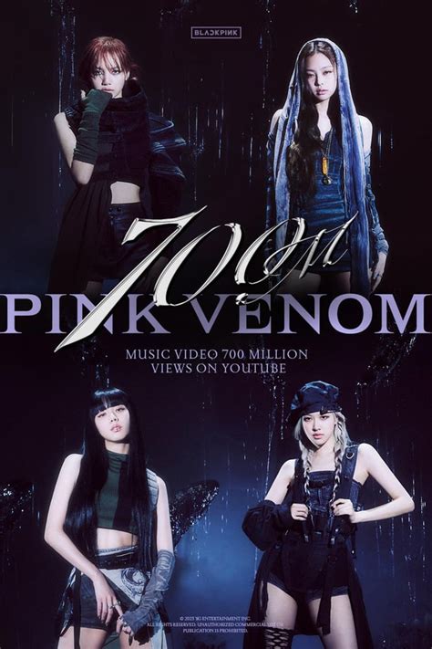 230804 Blackpink ‘pink Venom Mv Hits 700 Million Views On Youtube Rblackpink