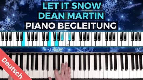 Dean Martin Let It Snow Piano Tutorial Klavierbegleitung