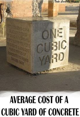 Average cost of a cubic yard of concrete - Tips to take care of your money every day