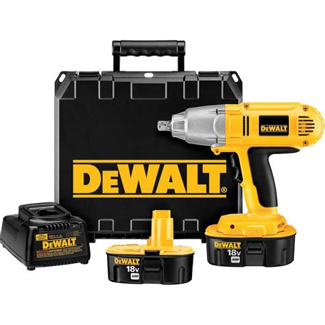 Dewalt 18 Volt Xrp Nicd Cordless 1 2 In Impact Wrench With 2