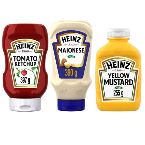 Kit Ketchup Heinz Tradicional G Maionese Heinz G Mostarda