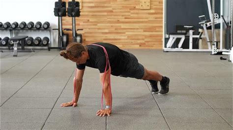 Banded Scapular Push Up Youtube