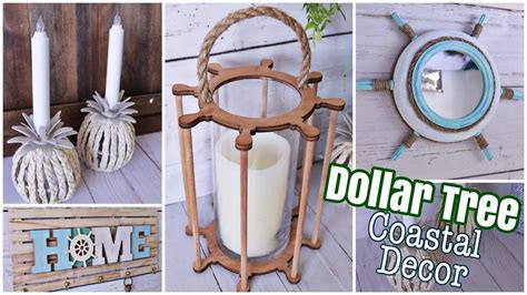 DOLLAR TREE DIY Coastal Home Decor Crafts Nautical Beach Decor