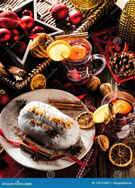 Traditional German Christmas Cake - Cranberry Stollen, Christmas Tree ...