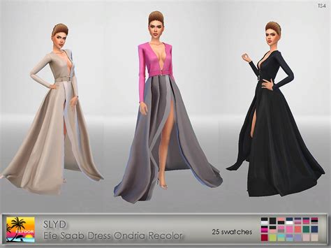 The Sims Resource Slyd Elie Saab Dress Ondria Recolor