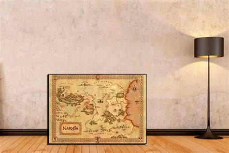 Narnia Map Narnia Poster Chronicles of Narnia Fantasy Maps | Etsy