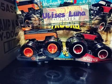 Hot Wheels Monster Trucks Volkswagen Drag Bus Vs Beetle Mercadolibre